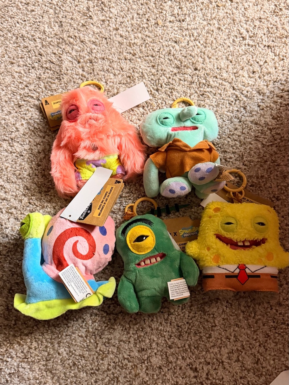 SpongeBob Plush Keychain Fugglers